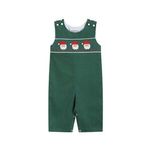 Lil Cactus Girls  Smocked Overall, Green